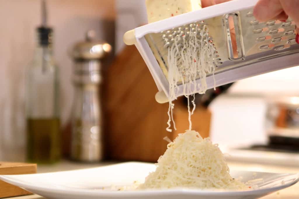 Shredded cheese for brisket taquitos