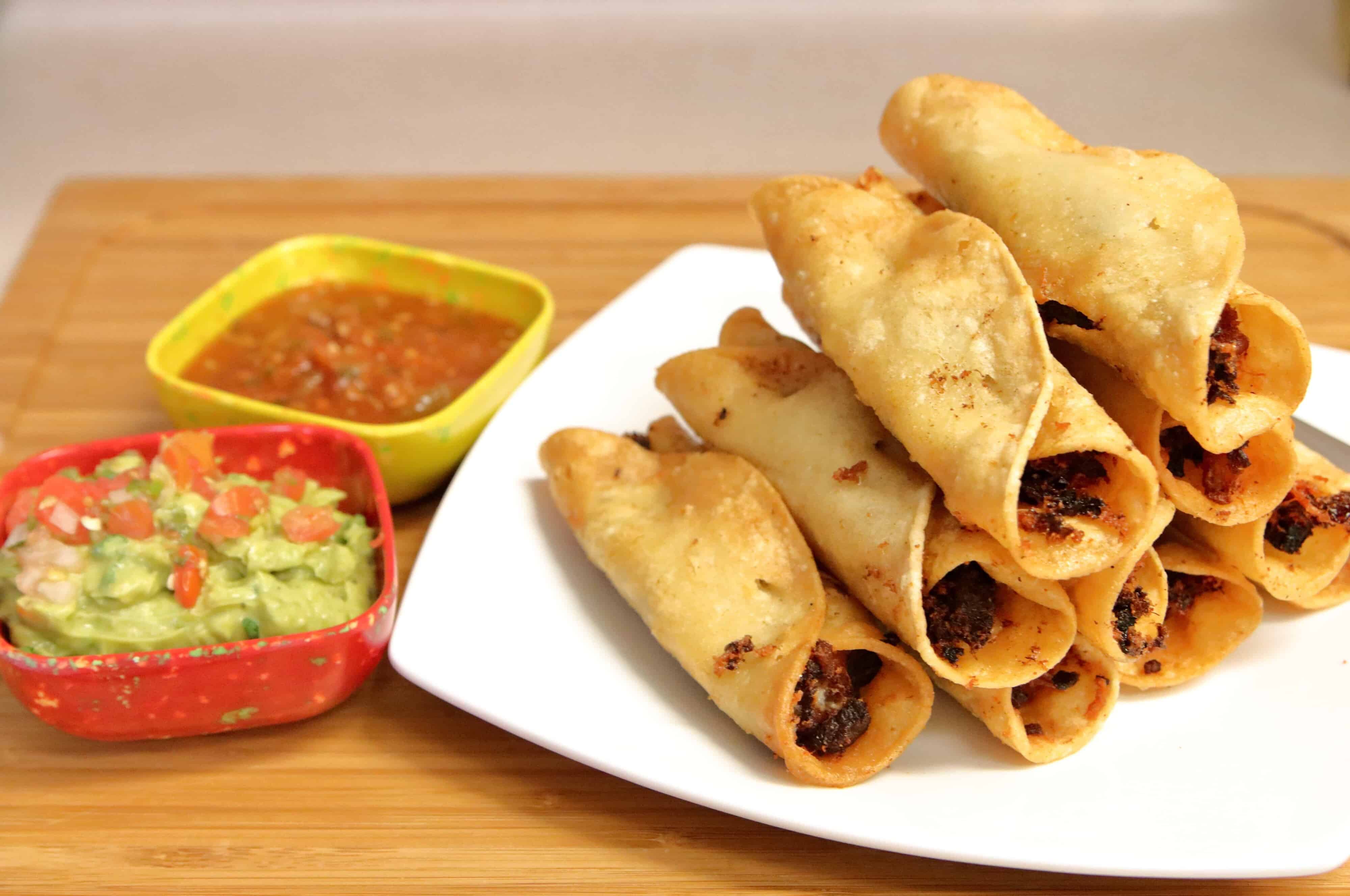 Leftover Smoked Brisket Taquitos-image