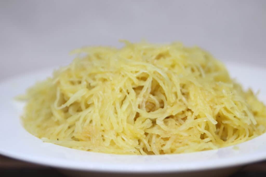 Bowl of baked spaghetti squash