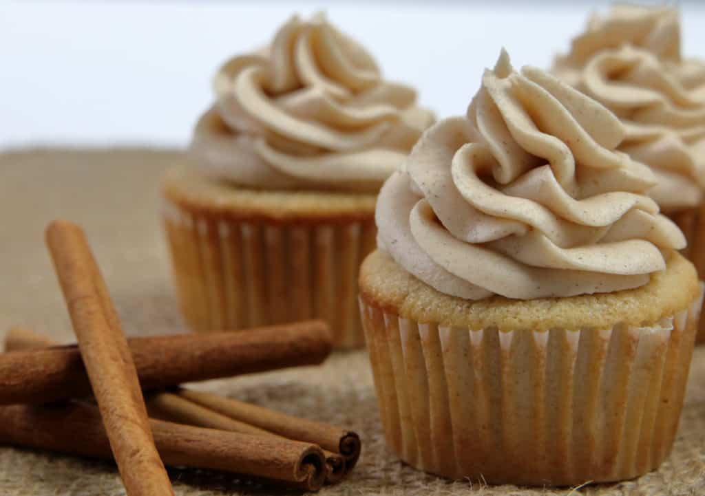 Horchata Cupcakes with Horchata Cream Cheese Buttercream