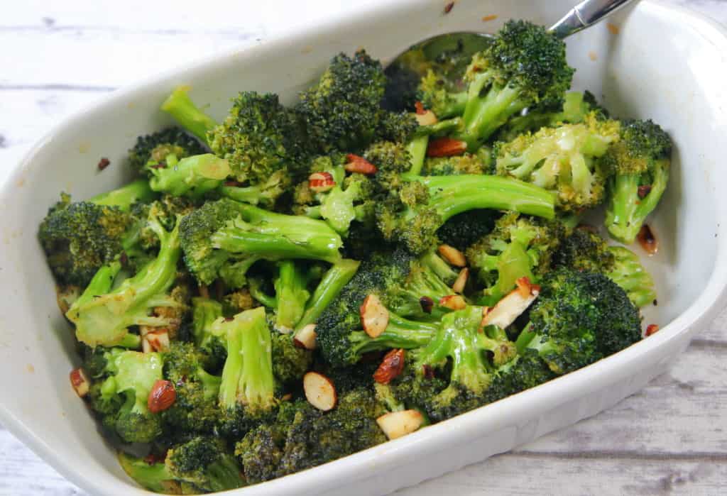 Honey Sriracha Roasted Broccoli