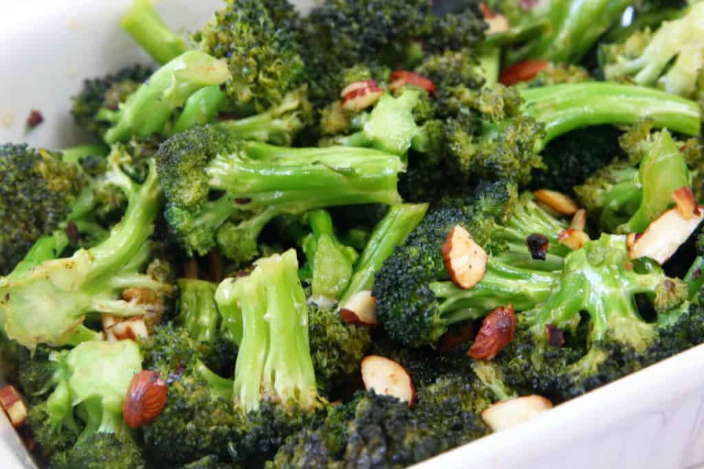 Honey sriracha roasted broccoli