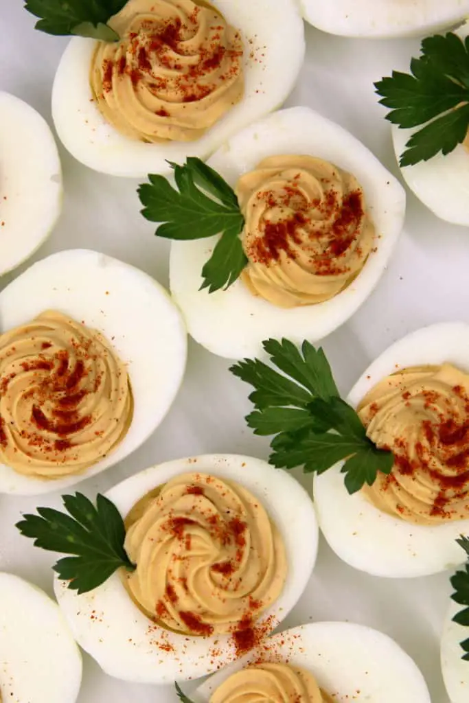 Cajun spiced deviled eggs