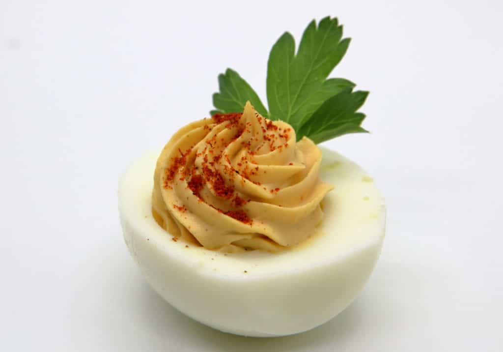 one Cajun spiced deviled egg