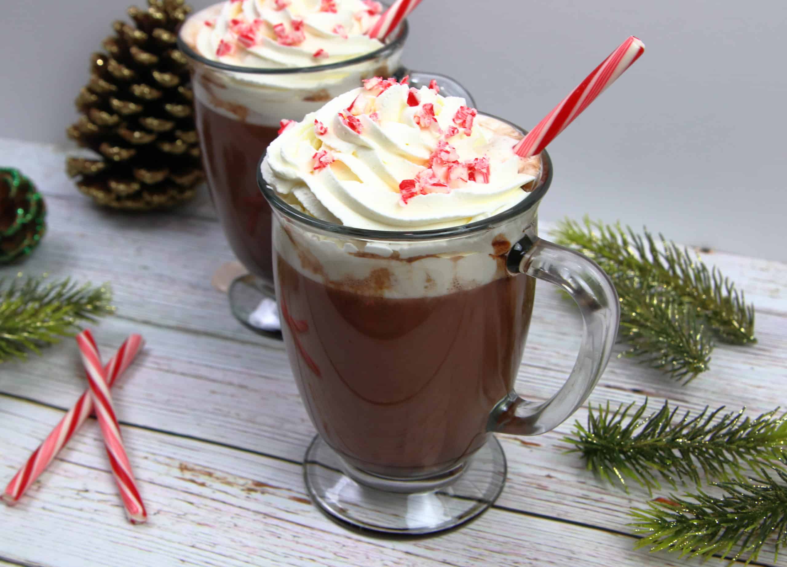 Hot Chocolate Stirrers: Dark Chocolate + Peppermint