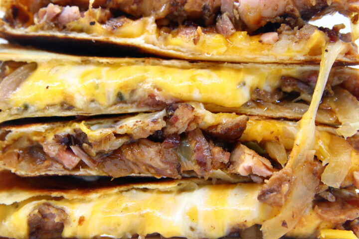 Cheesy Smoked Rib Quesadillas