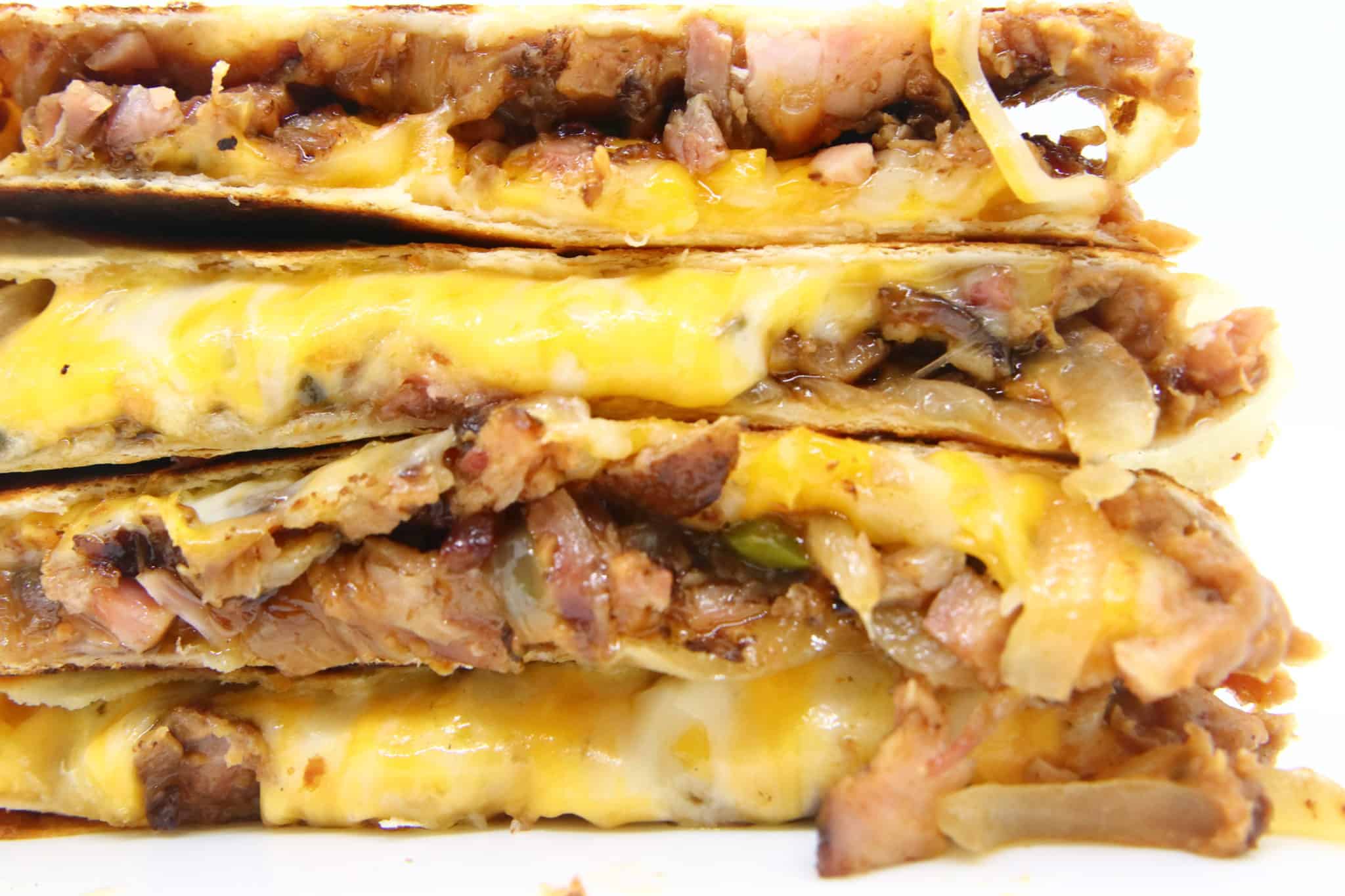 Cheesy Smoked Rib Quesadillas System of a Brown