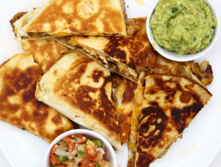 Cheesy Smoked Rib Quesadillas