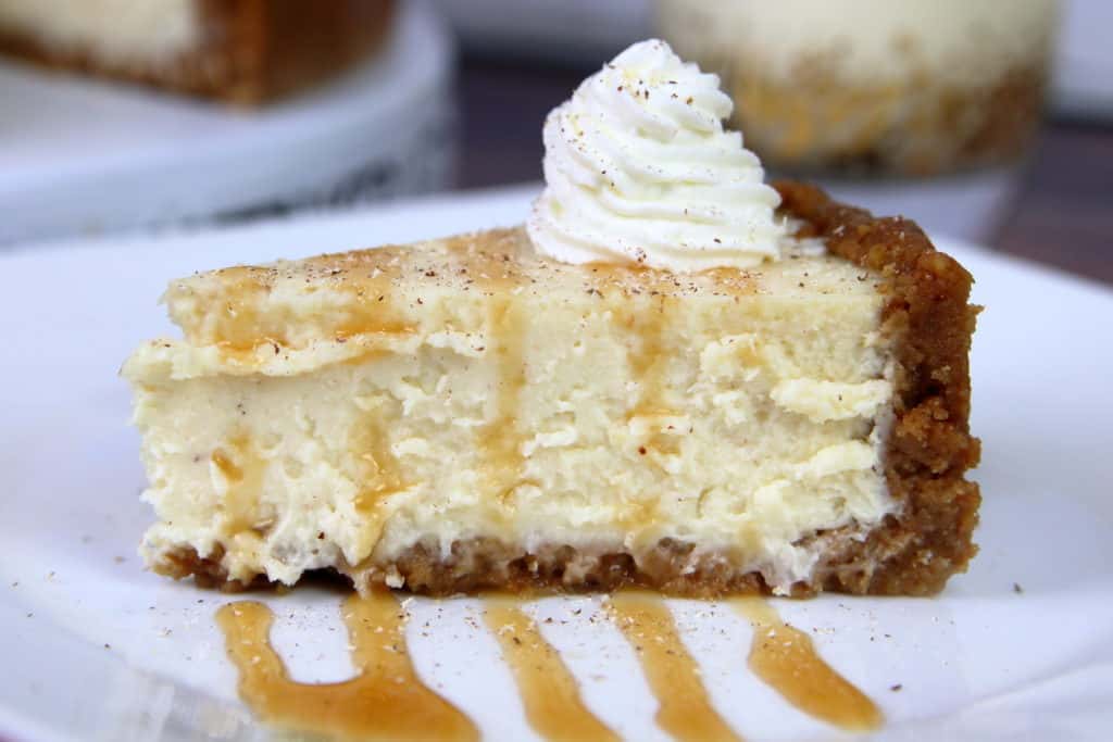 SPike eggnog cheesecake