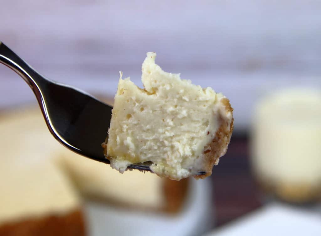 SPike eggnog cheesecake