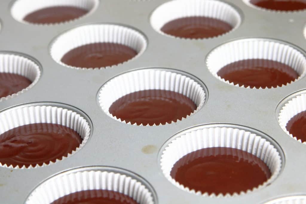 Peppermint Chocolate Cupcake Batter
