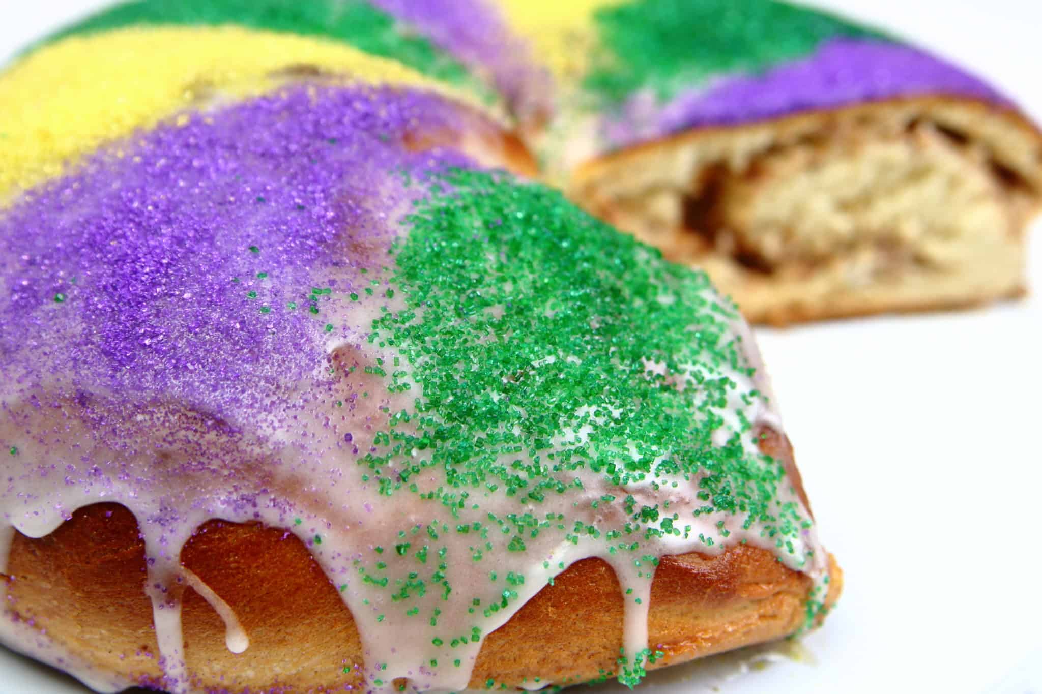 Mardi Gras King Cake with Strawberries and Cream | System of a Brown