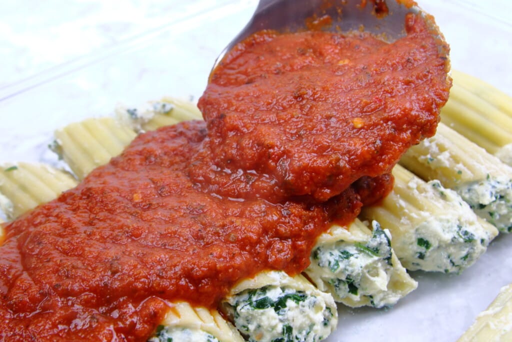 Cheese Stuffed Manicotti