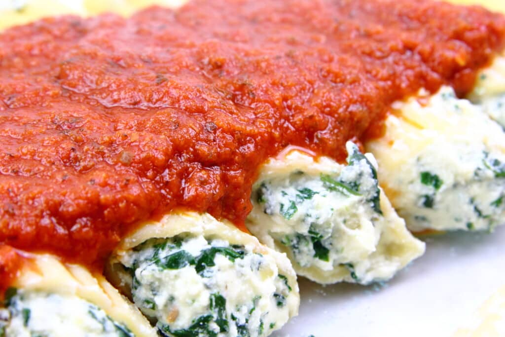 Cheese Stuffed Manicotti