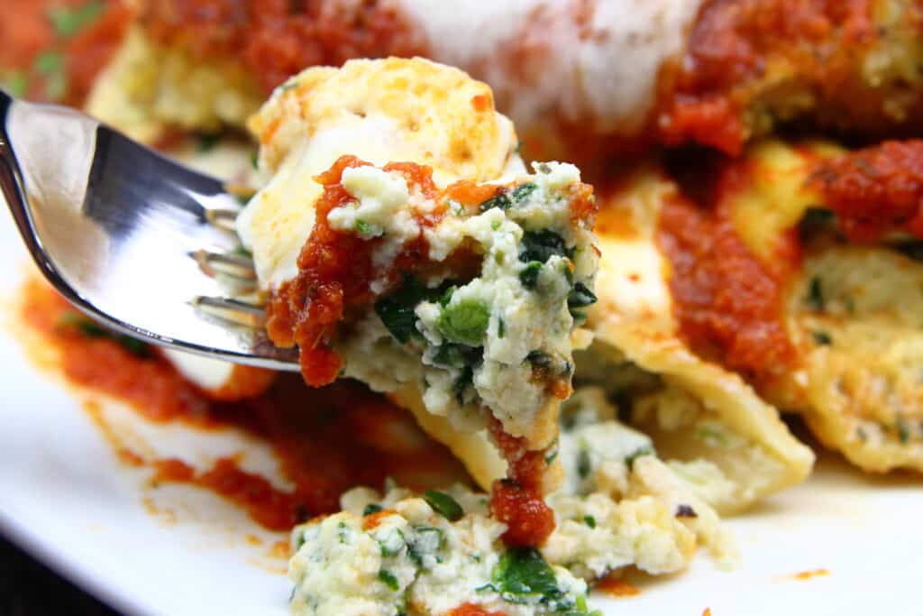 Cheese Stuffed Manicotti