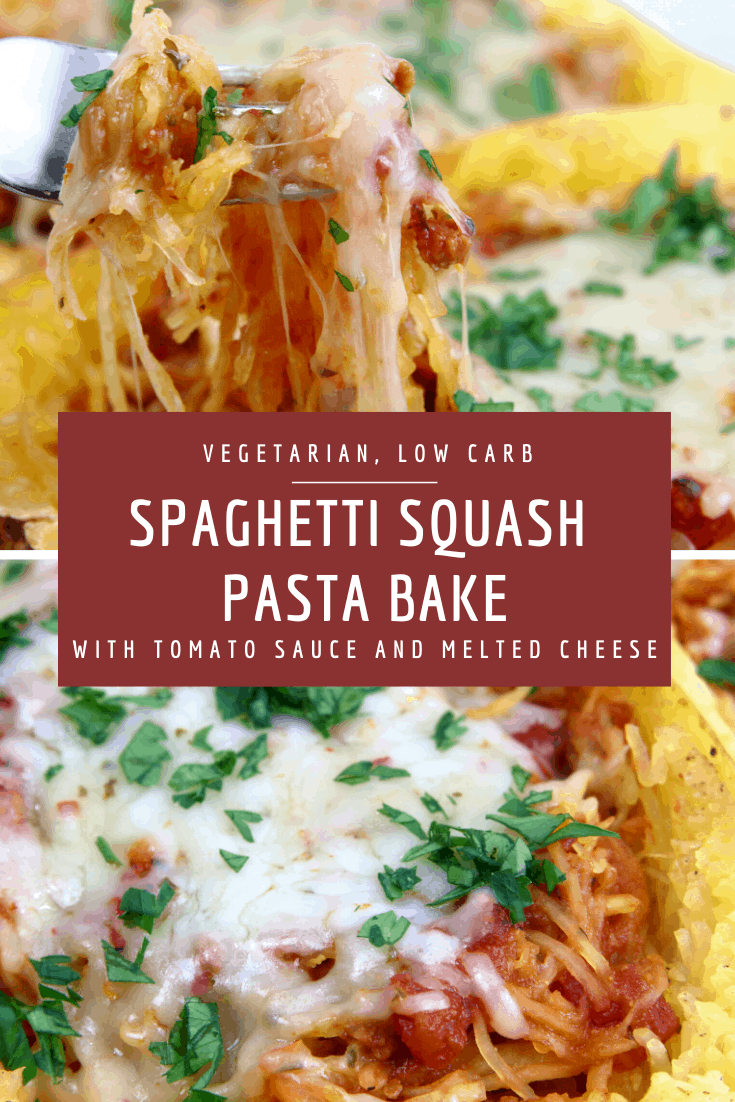 Vegetarian Spaghetti Squash Pasta Bake | System of a Brown