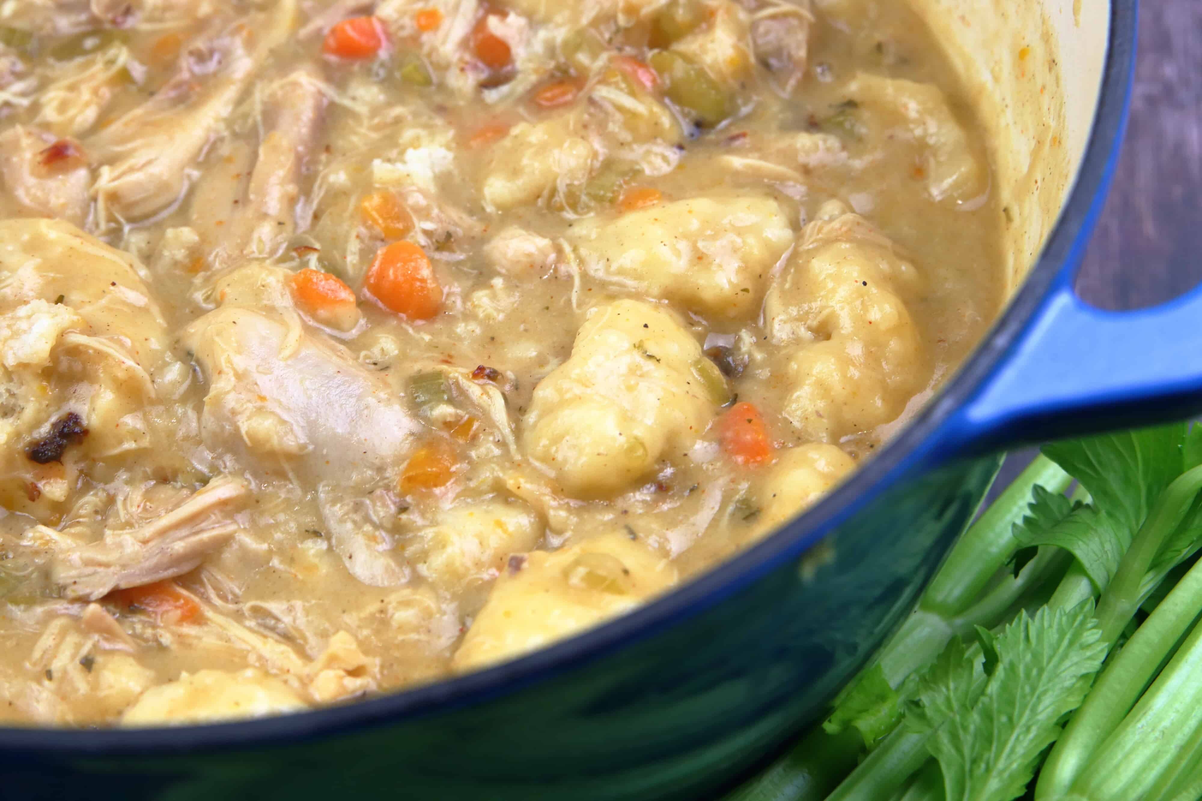 Creamy Chicken and Dumplings System of a Brown