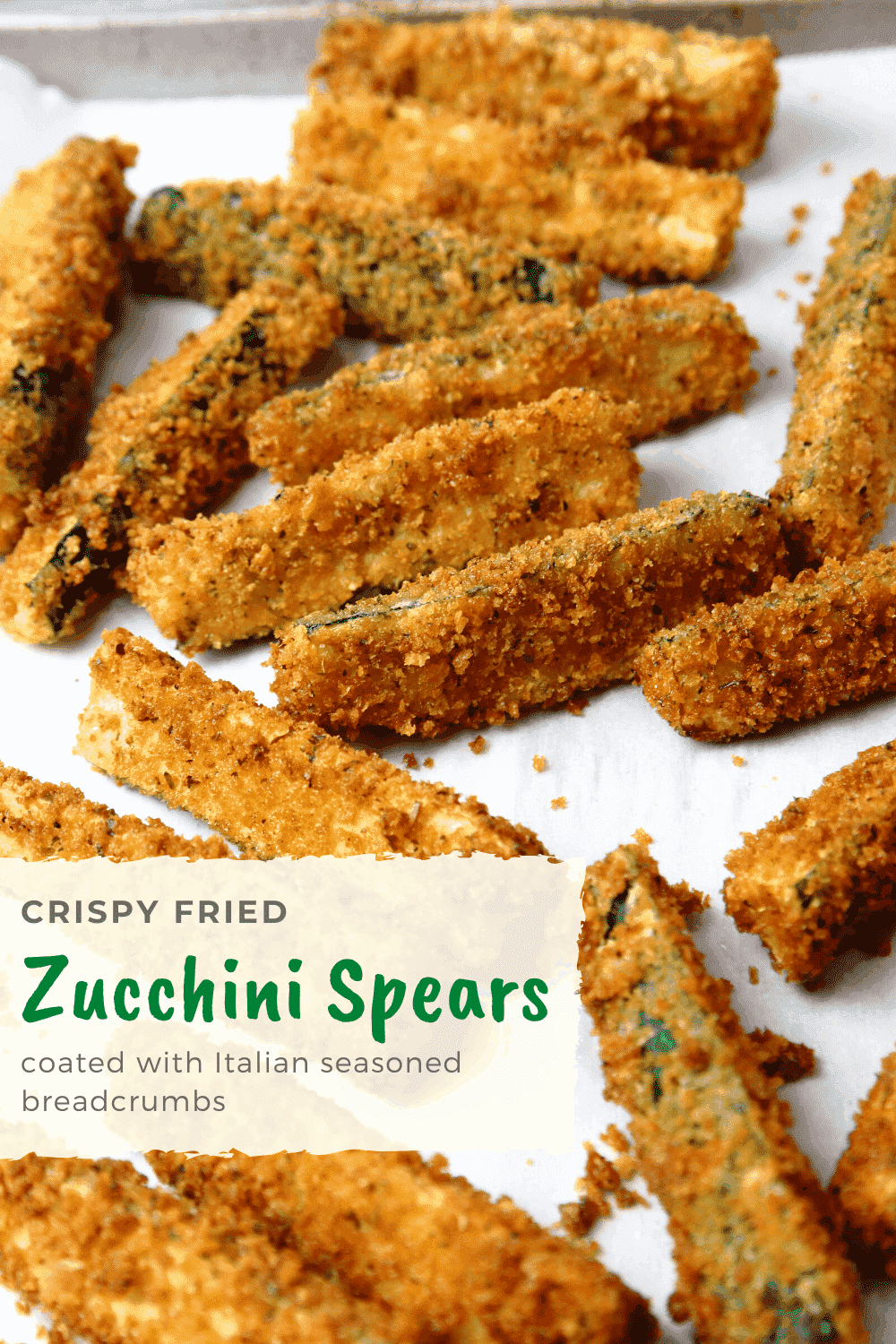 Panko Crusted Fried Zucchini System of a Brown