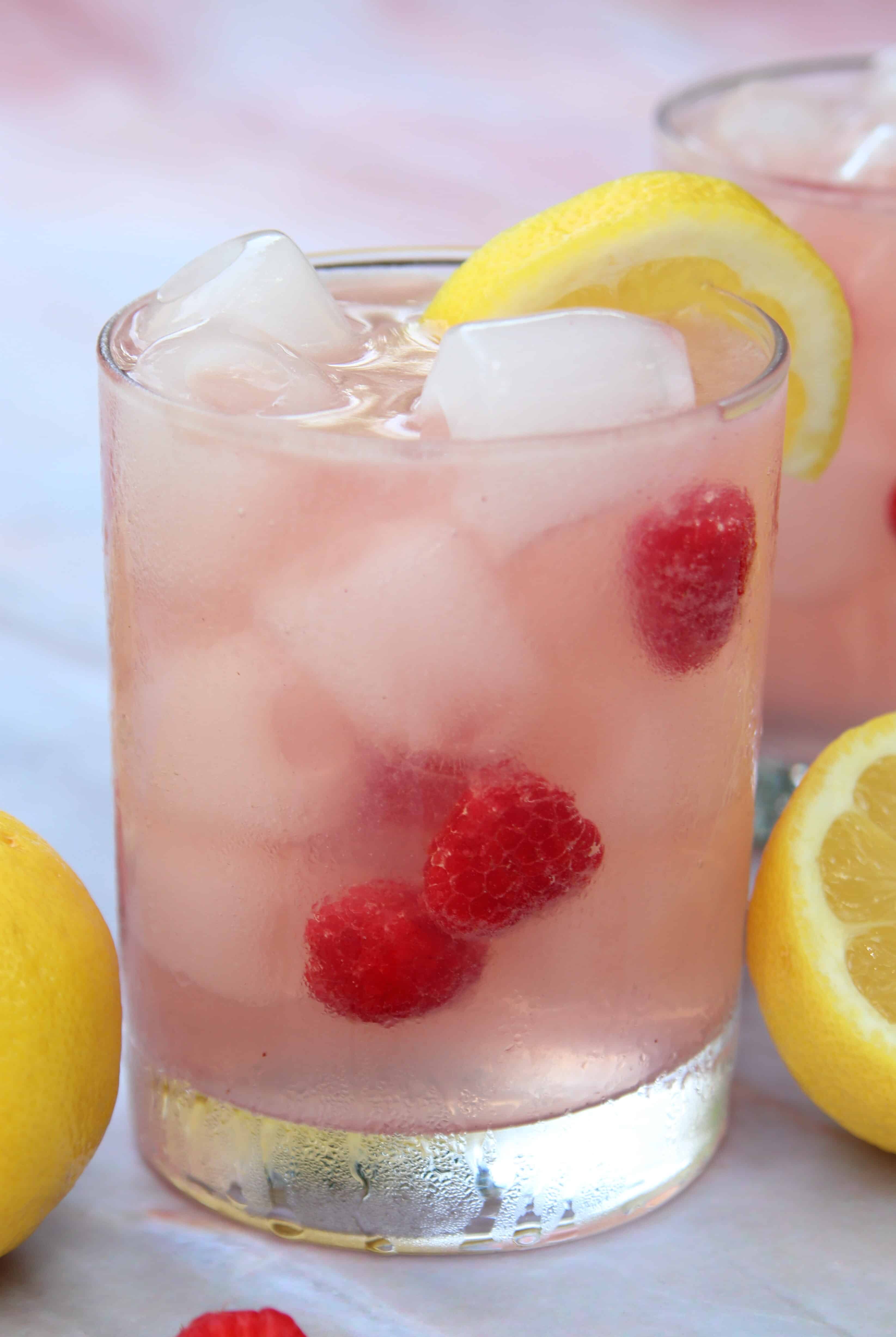 Raspberry Lemonade Vodka Spritzer | System of a Brown