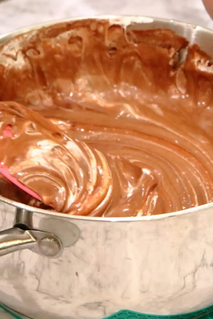 swirls of marshmallow fluff 