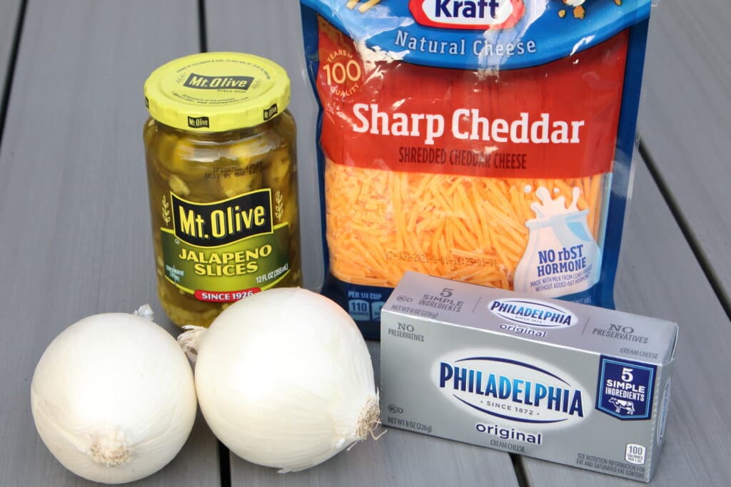 Ingredients sitting on a table still packaged and unused. 