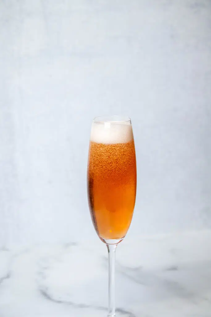 Kir Royale in a tall champagne